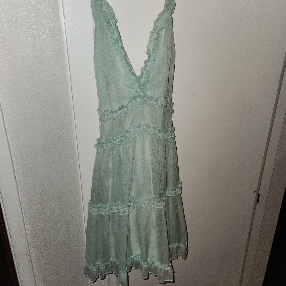 Mint green dress